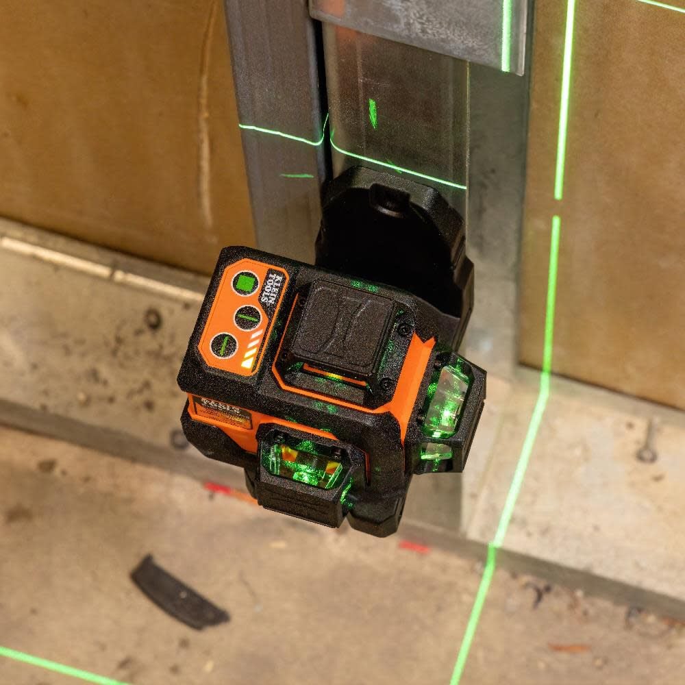 Klein Tools 93CPLG Compact Self-Leveling Laser Level, Bright Green 360-Degree Laser Planes, Rechargeable, Magnetic Mount - Image 8