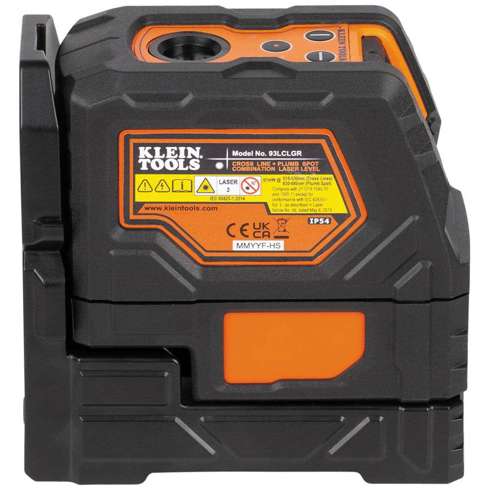 Klein Tools 93LCLGR Self-Leveling Laser Level, Rechargeable, Cross-Line Level with Bright Green Lines, Red Plumb, Magnetic Mounting Clamp - Image 11