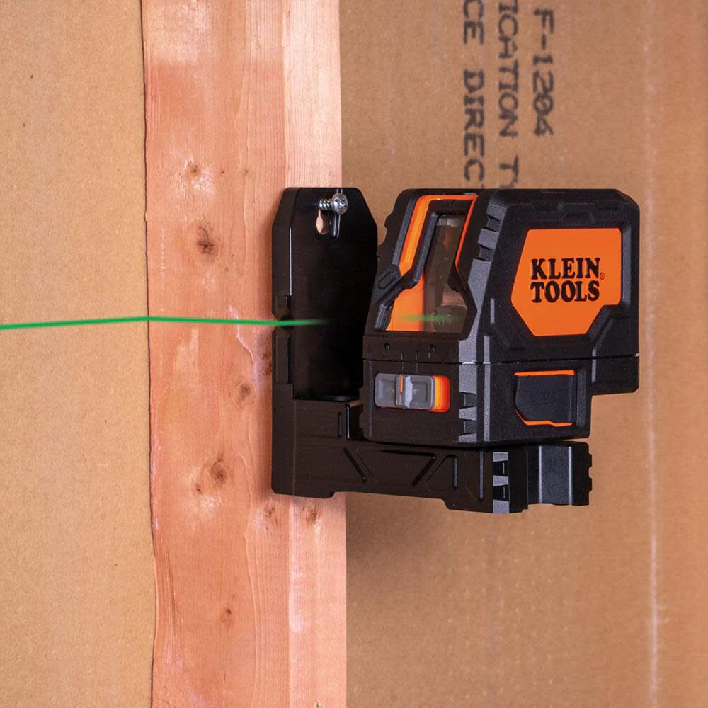 Klein Tools 93LCLGR Self-Leveling Laser Level, Rechargeable, Cross-Line Level with Bright Green Lines, Red Plumb, Magnetic Mounting Clamp - Image 5