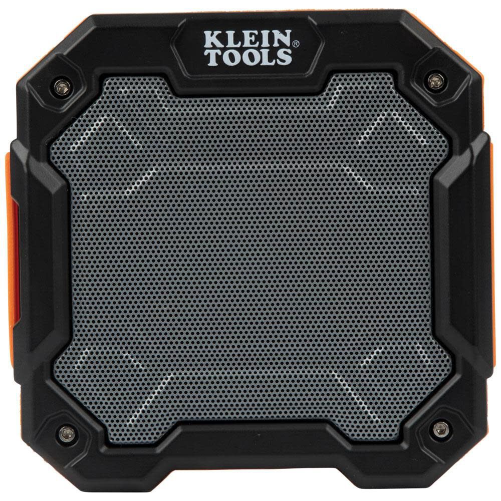 Klein Tools AEPJS3 Bluetooth Jobsite Speaker With Magnet and Hook, 20-Hr Run Time, Charge Via USB A or C, Pair Multiple Speakers Via Broadcast, Hands Free Capable - Image 7