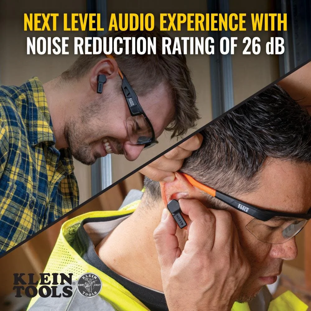 [USED-LIKE NEW] Klein Tools AESEB1S SMART SENSE True Wireless Safety Earbuds with Bluetooth and Situational Awareness, 26dB Hearing Protection, 30-Hr Runtime - Image 4