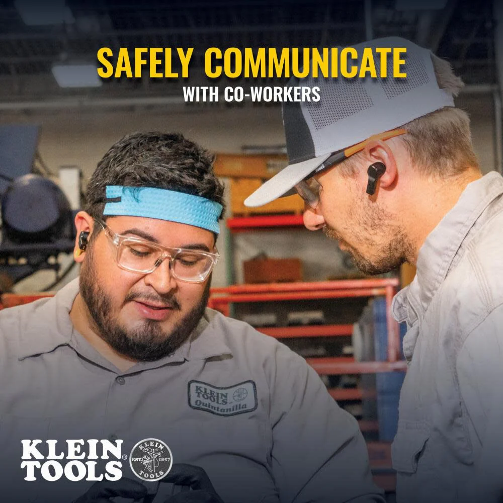 [USED-LIKE NEW] Klein Tools AESEB1S SMART SENSE True Wireless Safety Earbuds with Bluetooth and Situational Awareness, 26dB Hearing Protection, 30-Hr Runtime - Image 5