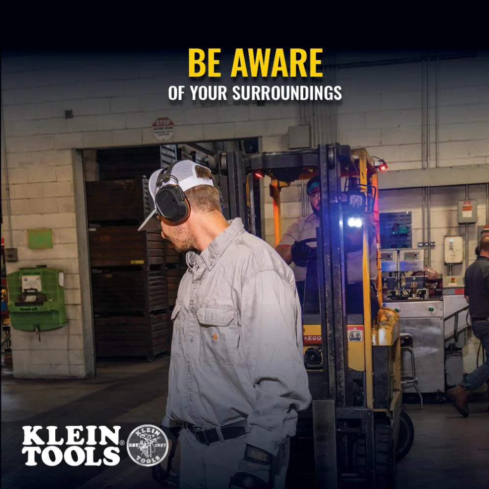 Klein Tools AESEM1S Smart Sense Electronic Hearing Protection Safety Earmuff with Bluetooth & Situational Awareness, NRR 23dB, 25hr Runtime - Image 6