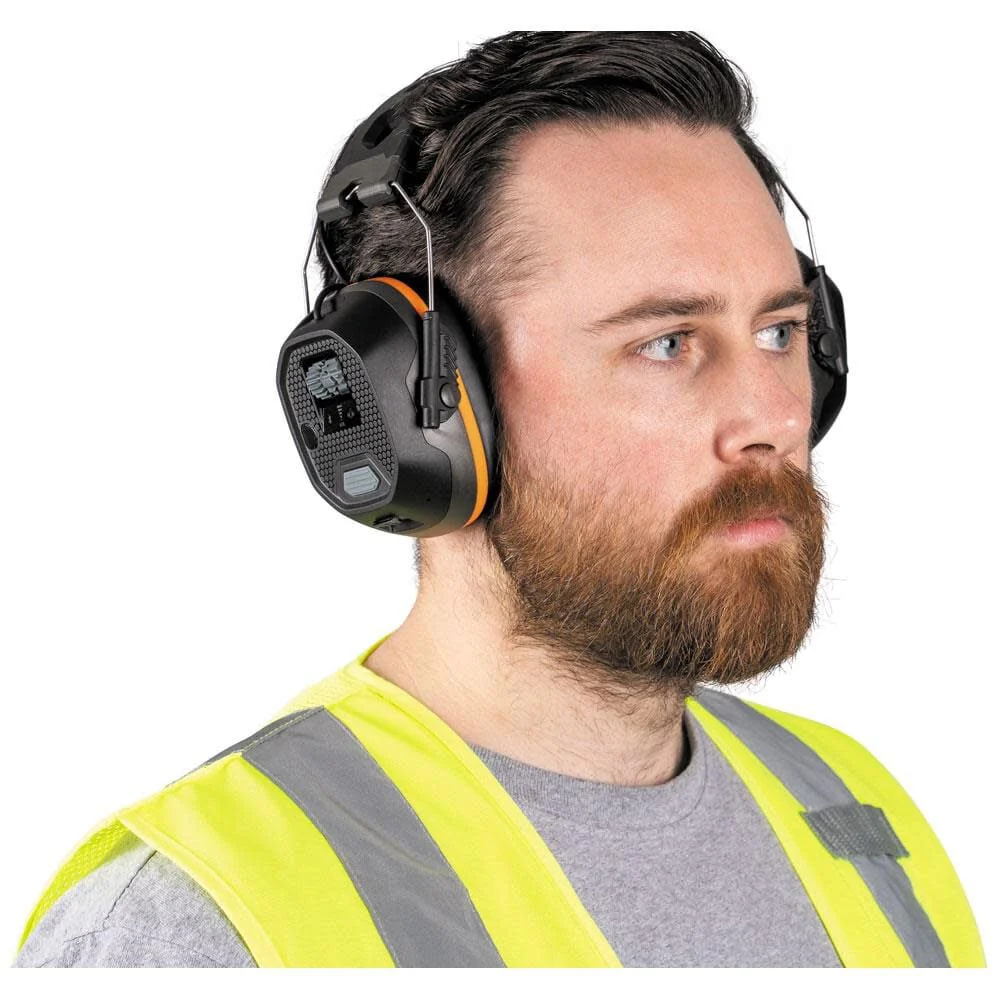 Klein Tools AESEM1S Smart Sense Electronic Hearing Protection Safety Earmuff with Bluetooth & Situational Awareness, NRR 23dB, 25hr Runtime - Image 7