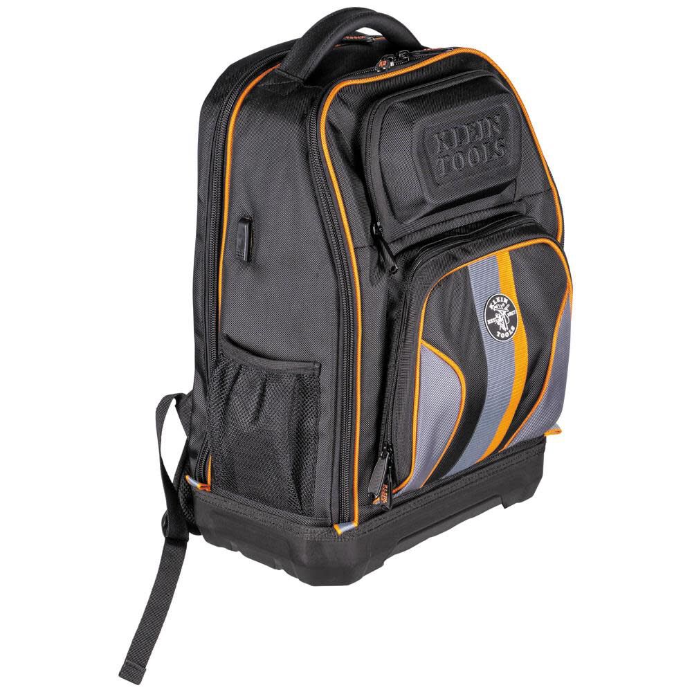 Klein Tools Backpack, Black/Orange - 62805BPTECH.