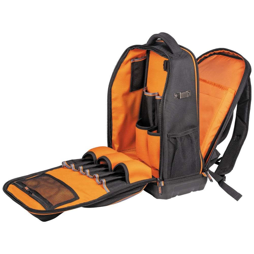 Klein Tools Backpack, Black/Orange - 62805BPTECH. - Image 7