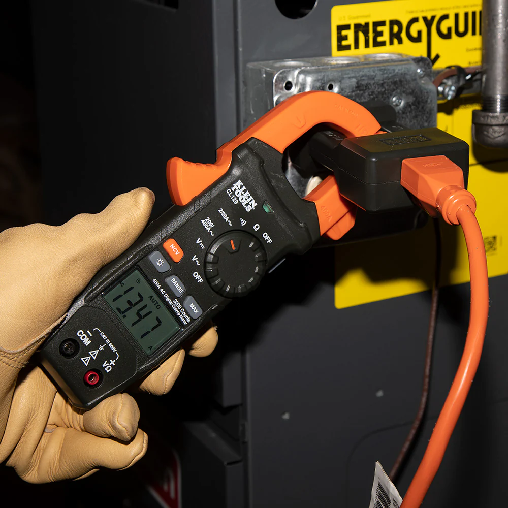 Klein Tools CL120 Digital Clamp Meter, AC Auto-Ranging 400 Amp - Image 9