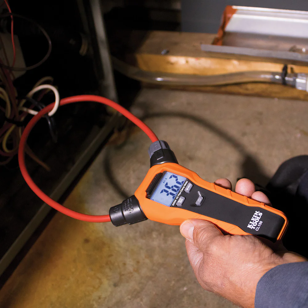Klein Tools CL150 Clamp Meter, AC Electrical Tester with 18-Inch Flexible Clamp, True RMS Readings, Auto Ranging and More - Image 4