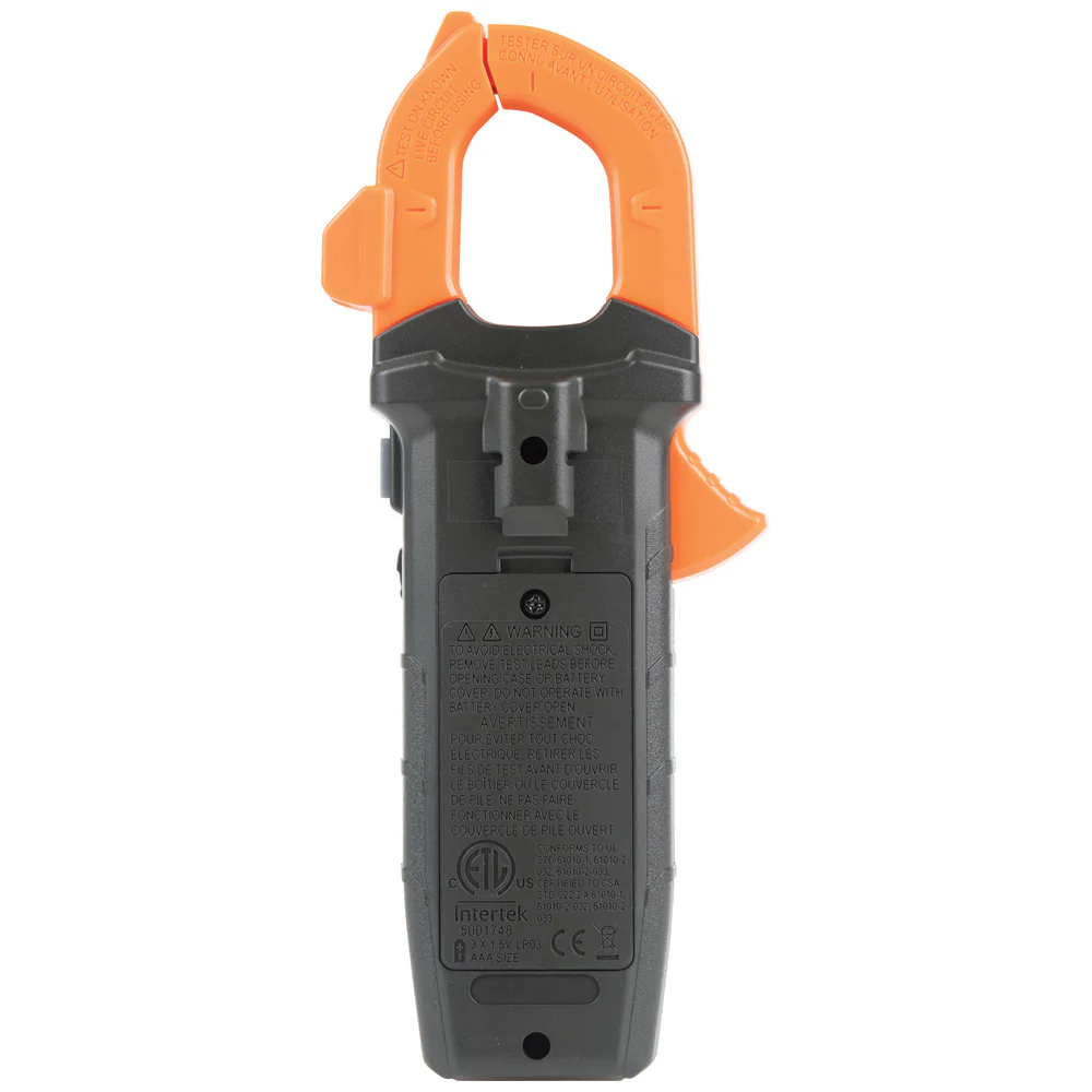 Klein Tools CL220 Digital Clamp Meter, Auto-Ranging 400 Amp AC, AC/DC Voltage, TRMS, Resistance, Continuity, NCVT Detection, and Temp - Image 9