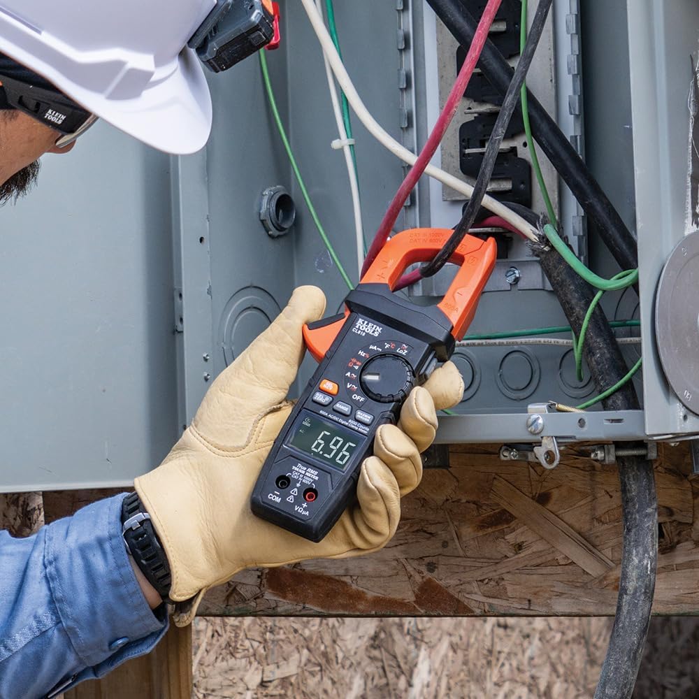 Klein Tools CL810 600A AC/DC Auto-Ranging Digital Pro Clamp Meter with Worklight - Image 6