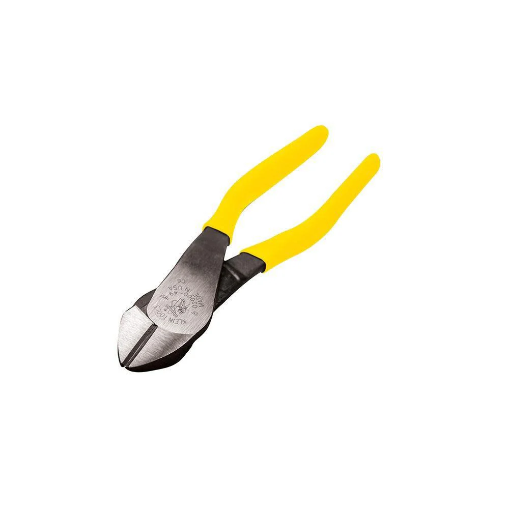 Klein Tools D2000-49 Pliers, Made in USA, Diagonal Cutting Pliers with Heavy-Duty Cutting Knives, Short Jaws and Dual Material Grips, 9-Inch - Image 3