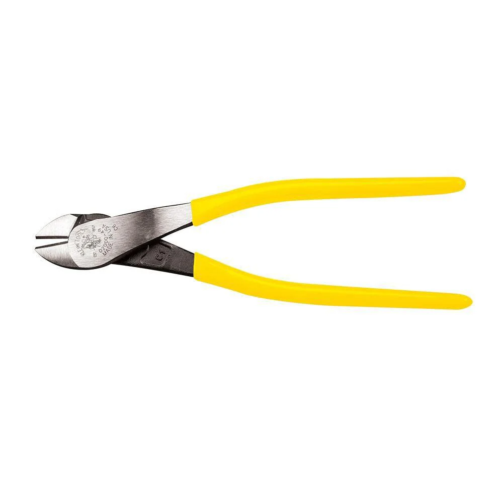 Klein Tools D2000-49 Pliers, Made in USA, Diagonal Cutting Pliers with Heavy-Duty Cutting Knives, Short Jaws and Dual Material Grips, 9-Inch - Image 4