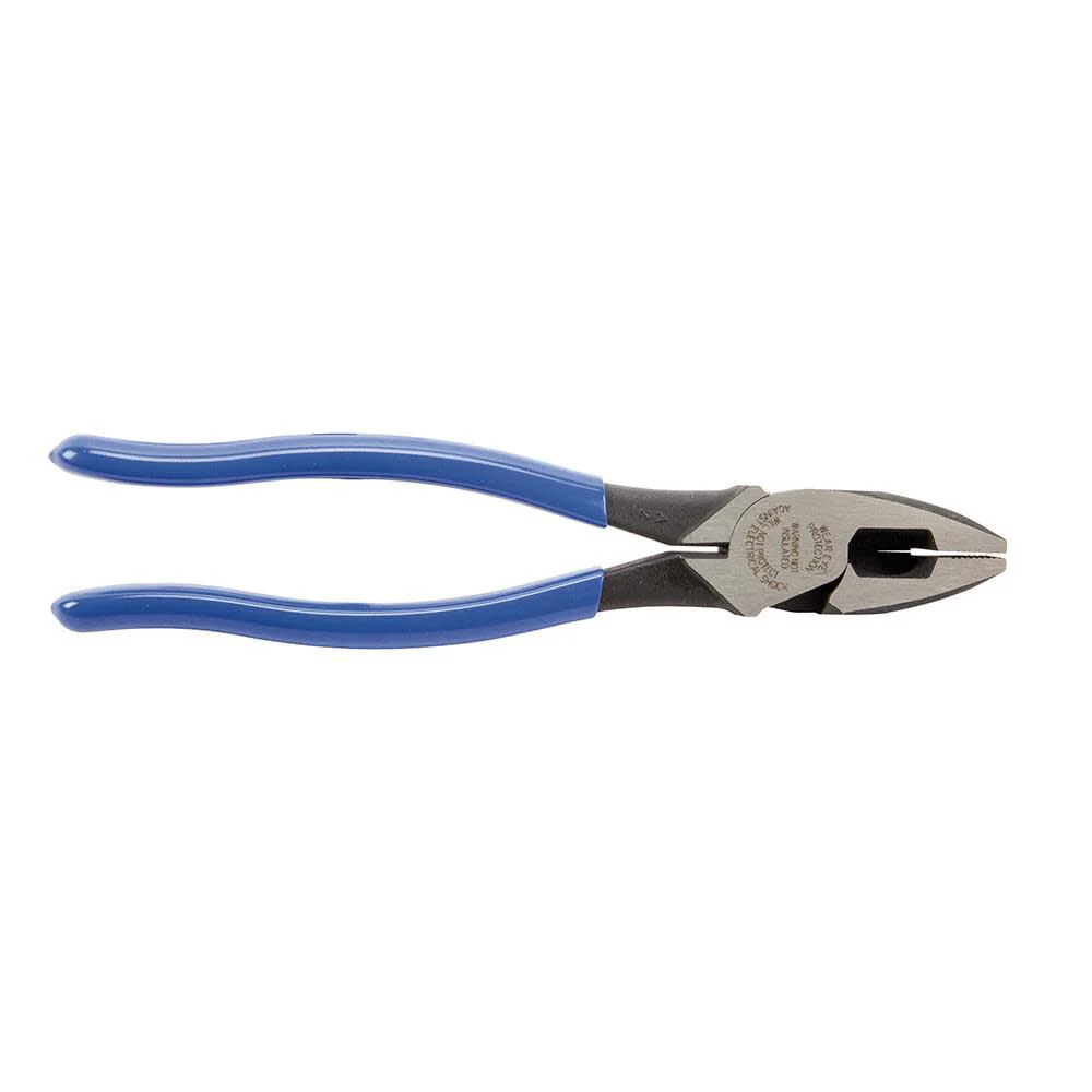 Klein Tools D2000-9NE Side Cutter Linemans Pliers, Made in USA, Cut ACSR, Screws, Nails, Hard Wire, 9-Inch Electrical Pliers - Image 6