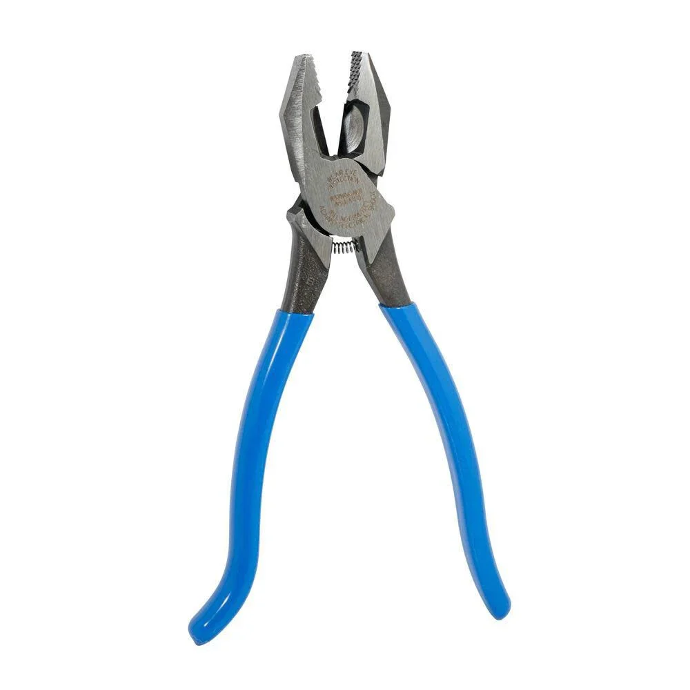 Klein Tools D2000-9ST Pliers, Made in USA, Side Cutters are Heavy-Duty 9-Inch Ironworker Pliers for Rebar, ACSR, Screws, Nails and Most Hardened Wire - Image 7