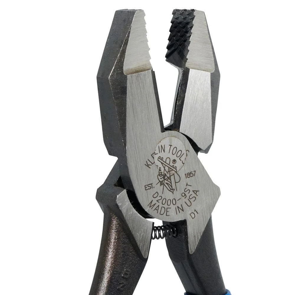 Klein Tools D2000-9ST Pliers, Made in USA, Side Cutters are Heavy-Duty 9-Inch Ironworker Pliers for Rebar, ACSR, Screws, Nails and Most Hardened Wire - Image 9