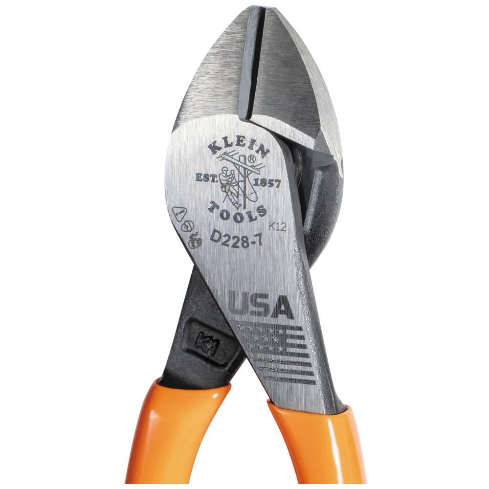 Klein Tools D228-7 Diagonal Cutting Pliers, High-Leverage, 7-Inch - Image 3