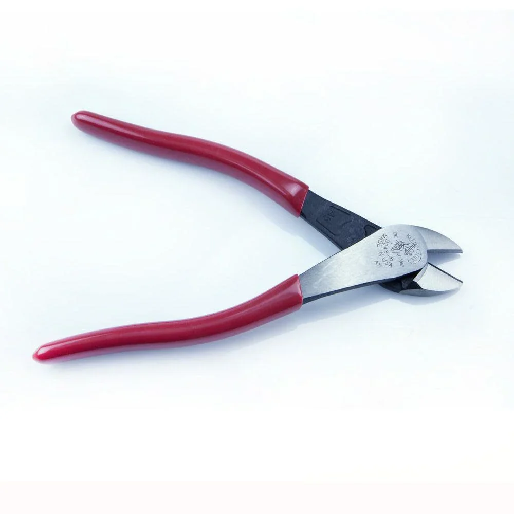 Klein Tools D248-8 Pliers, Made in USA, Diagonal Cutting Multi-Purpose Pliers with Angled Head, High-Leverage Design, and Short Jaw, 8-Inch - Image 4