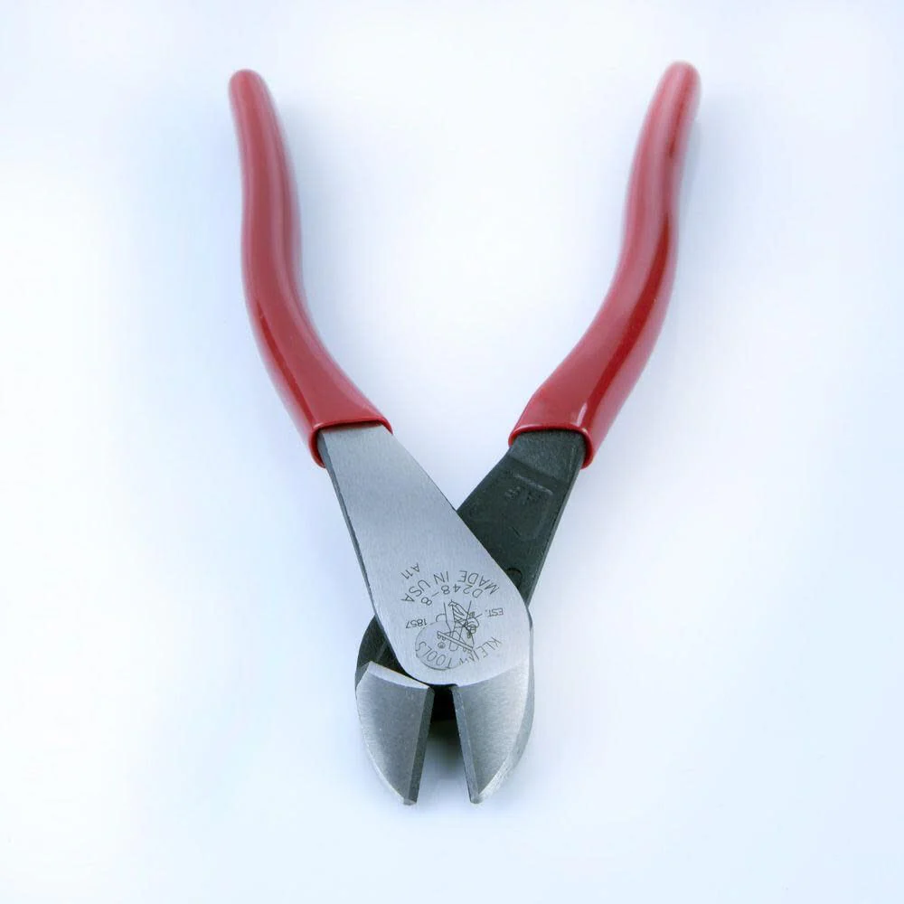 Klein Tools D248-8 Pliers, Made in USA, Diagonal Cutting Multi-Purpose Pliers with Angled Head, High-Leverage Design, and Short Jaw, 8-Inch - Image 8