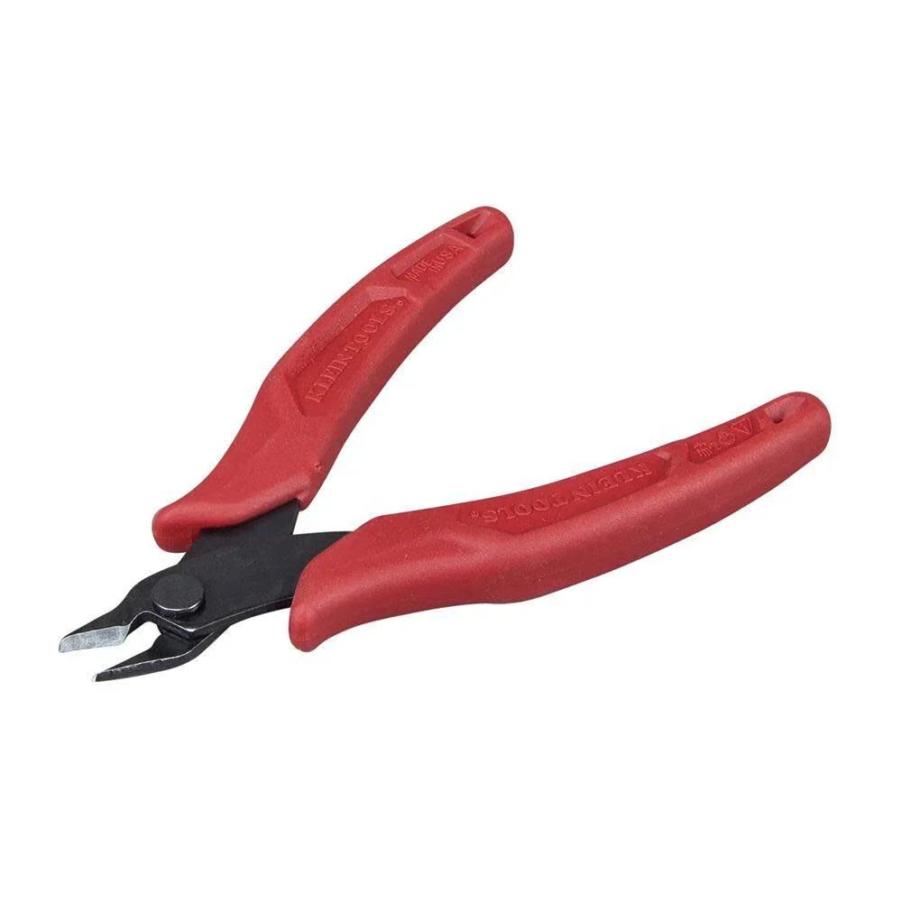Klein Tools D275-5 Diagonal Flush Cutters, Micro Wire Cutters, Ultra-Slim Precision Flush Cutter for Work in Confined Areas, 5-Inch - Image 3