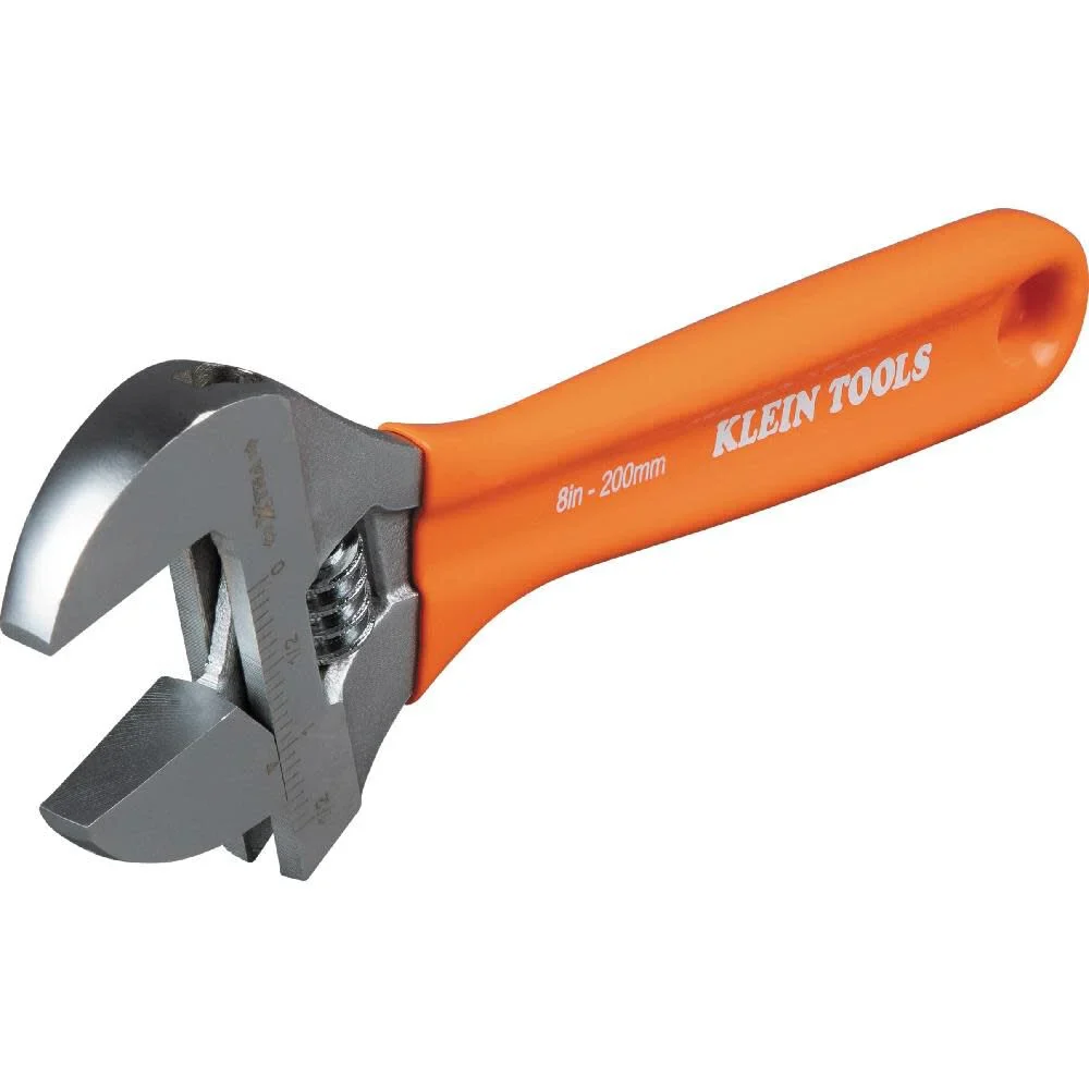 Klein Tools D5074 Adjustable Wrench Set, Extra Capacity, 6-Inch, 8-Inch, 10-Inch, 12-Inch, Forged Alloy Steel, Metric and SAE, 4-Piece - Image 8