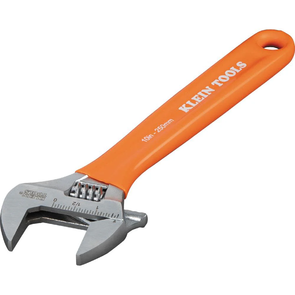 Klein Tools D5074 Adjustable Wrench Set, Extra Capacity, 6-Inch, 8-Inch, 10-Inch, 12-Inch, Forged Alloy Steel, Metric and SAE, 4-Piece - Image 9