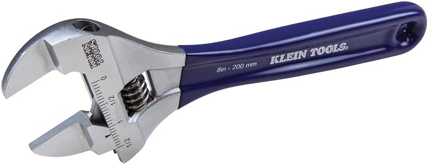 Klein Tools D86936 Slim-Jaw Adjustable Wrench, 8-Inch - Image 7