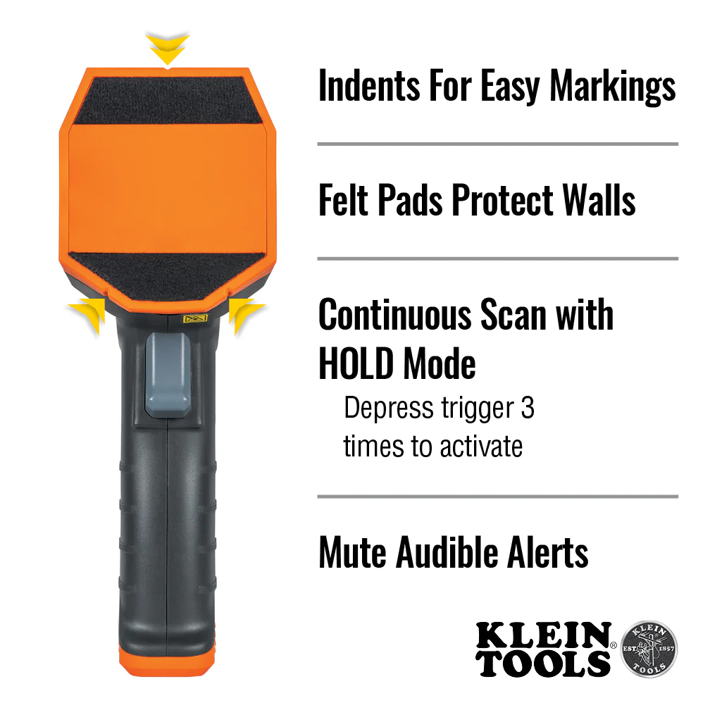 Klein Tools ESF150LL Electronic Stud Finder with Cross-Line Lasers - Image 5