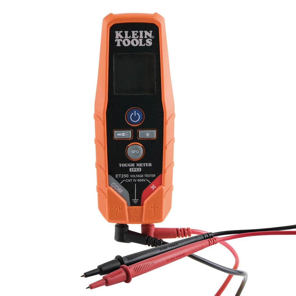 Klein Tools ET250 Voltage Meter, AC Voltage / DC Voltage Tester, Digital Multimeter, Low Voltage Tester with Batteries - Image 2