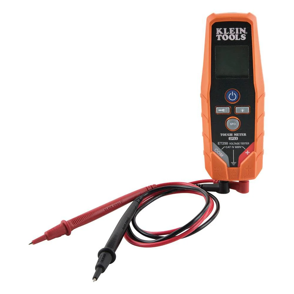 Klein Tools ET250 Voltage Meter, AC Voltage / DC Voltage Tester, Digital Multimeter, Low Voltage Tester with Batteries - Image 3