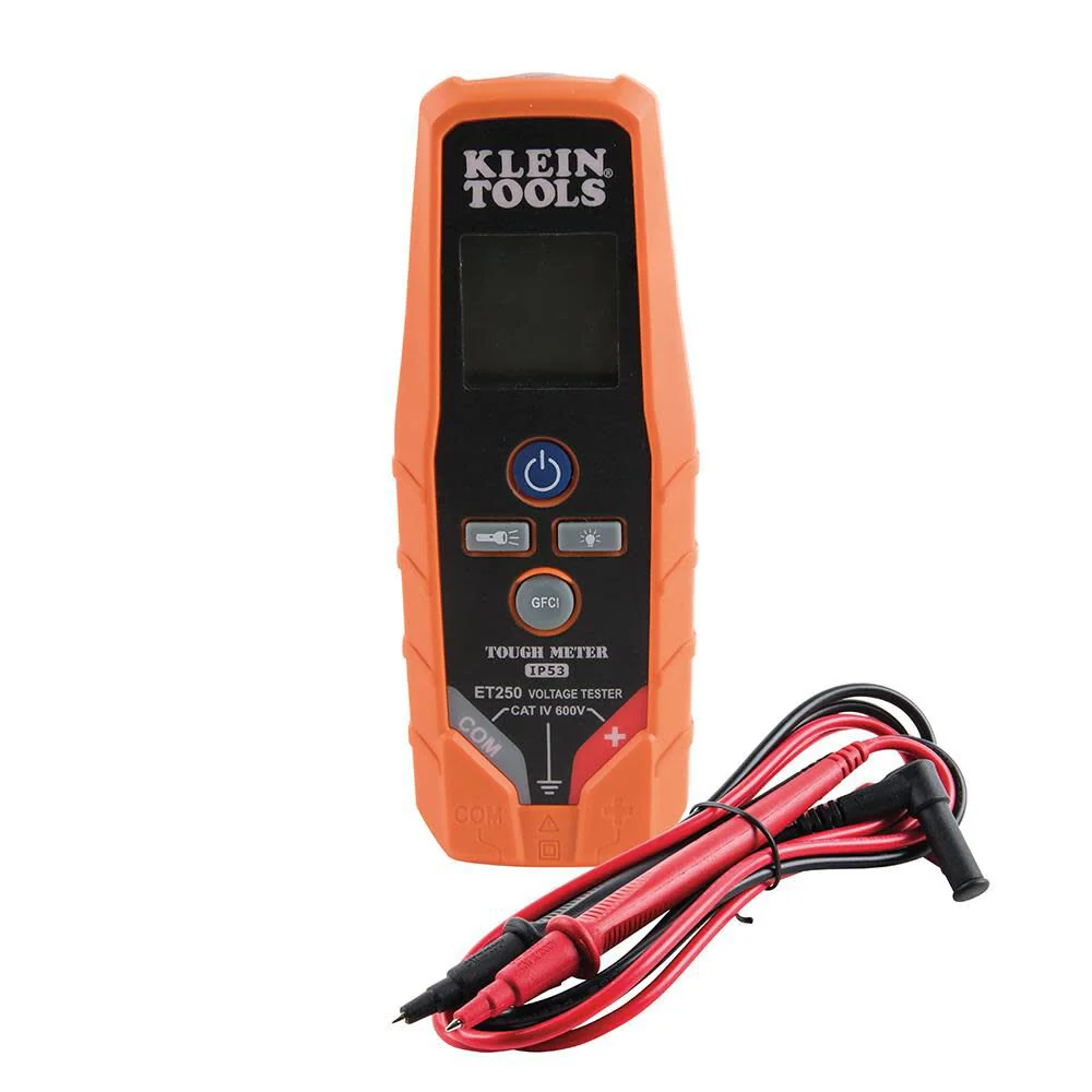 Klein Tools ET250 Voltage Meter, AC Voltage / DC Voltage Tester, Digital Multimeter, Low Voltage Tester with Batteries - Image 6