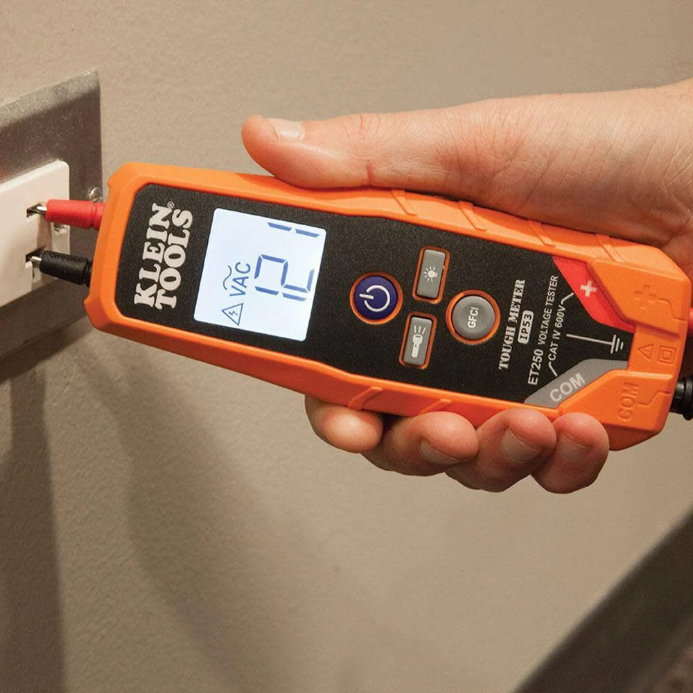 Klein Tools ET250 Voltage Meter, AC Voltage / DC Voltage Tester, Digital Multimeter, Low Voltage Tester with Batteries - Image 9