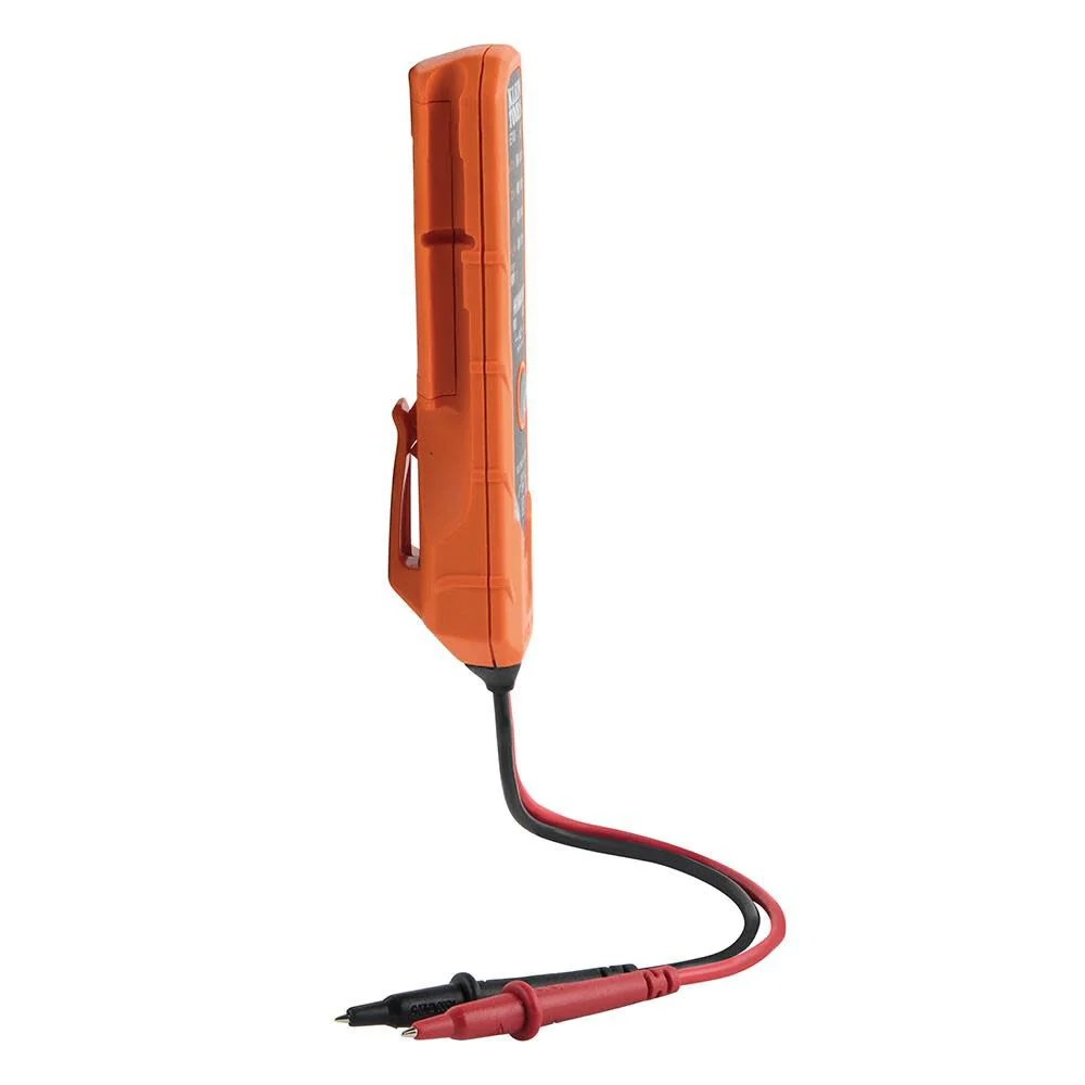 Klein Tools ET40 Digital AC/DC Voltage Tester, 12-240V AC, 1.5-24V DC, LED Illumination, DC Polarity, Auto Off, CATIII 250V-Class 2- Double Insulation, IP4 Dust and Water Resistant - Image 9