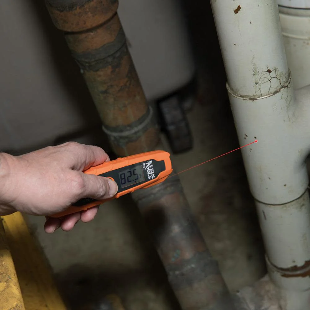 Klein Tools IR07 Dual Infrared (IR) and Probe Pocket Size LCD Digital Thermometer - Image 6