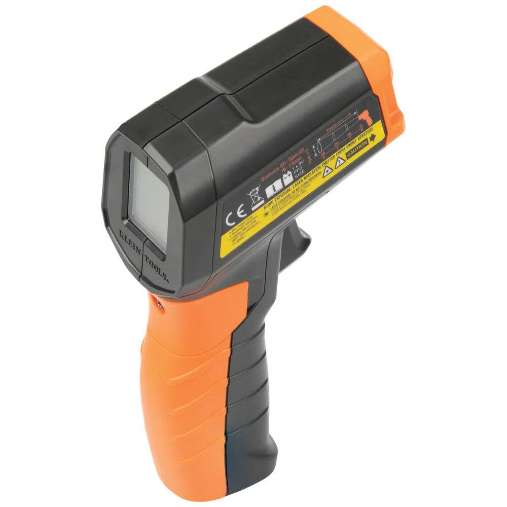 Klein Tools IR1 Infrared Thermometer, Digital Laser Gun is Non-Contact Thermometer with a Temperature Range -4 to 752-Degree Fahrenheit - Image 7