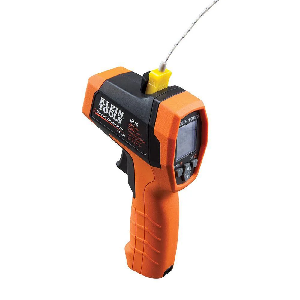 Klein Tools IR10 Infrared Thermometer, Digital Thermometer Gun with Dual Targeting Laser, 20:1 - Image 4