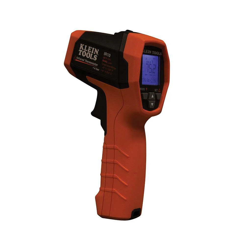 Klein Tools IR10 Infrared Thermometer, Digital Thermometer Gun with Dual Targeting Laser, 20:1 - Image 6