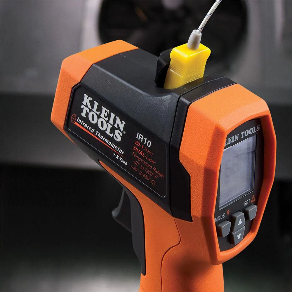 Klein Tools IR10 Infrared Thermometer, Digital Thermometer Gun with Dual Targeting Laser, 20:1 - Image 7