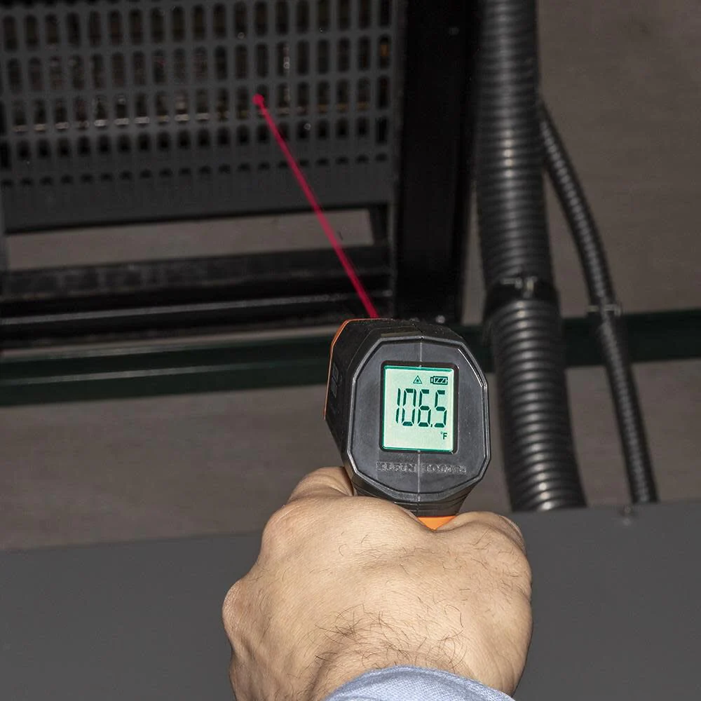 Klein Tools IR1KIT Infrared Thermometer and GFCI Receptacle Tester Kit, Non-Contact Digital Temperature Measurement and Electrical Tester - Image 5