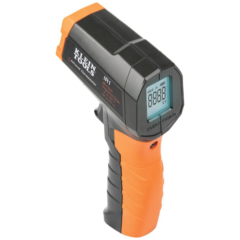 Klein Tools IR1KIT Infrared Thermometer and GFCI Receptacle Tester Kit, Non-Contact Digital Temperature Measurement and Electrical Tester - Image 9