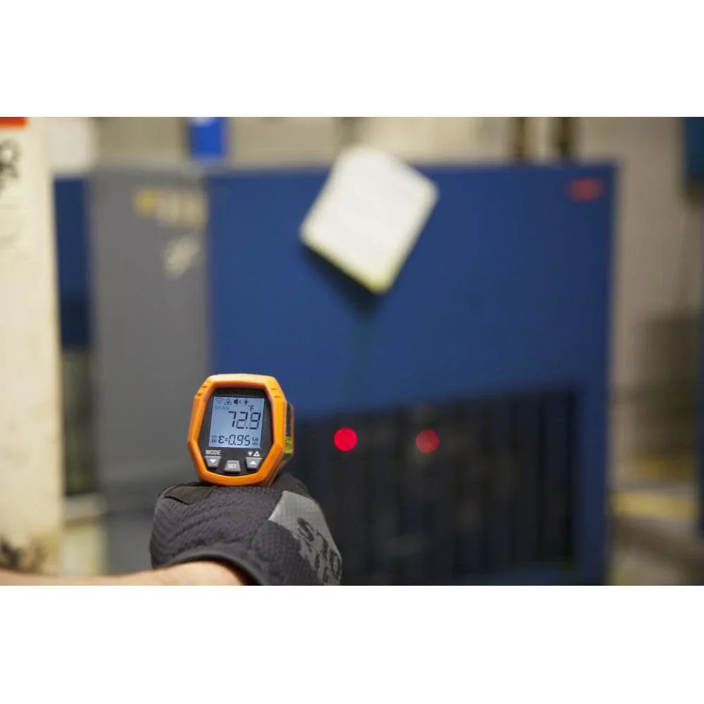 Klein Tools IR5 Dual Laser 12:1 Infrared Thermometer, Digital Thermometer Gun with Backlit Display, Dual Laser Targeting and Auto Scan, Wide Temperature Range - Image 5