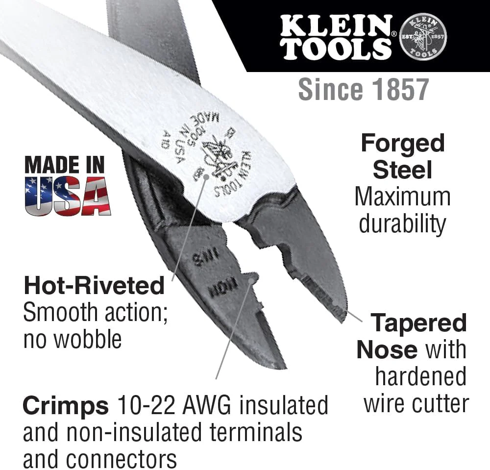 Klein Tools J1005 Journeyman Crimping and Cutting Tool - Image 2