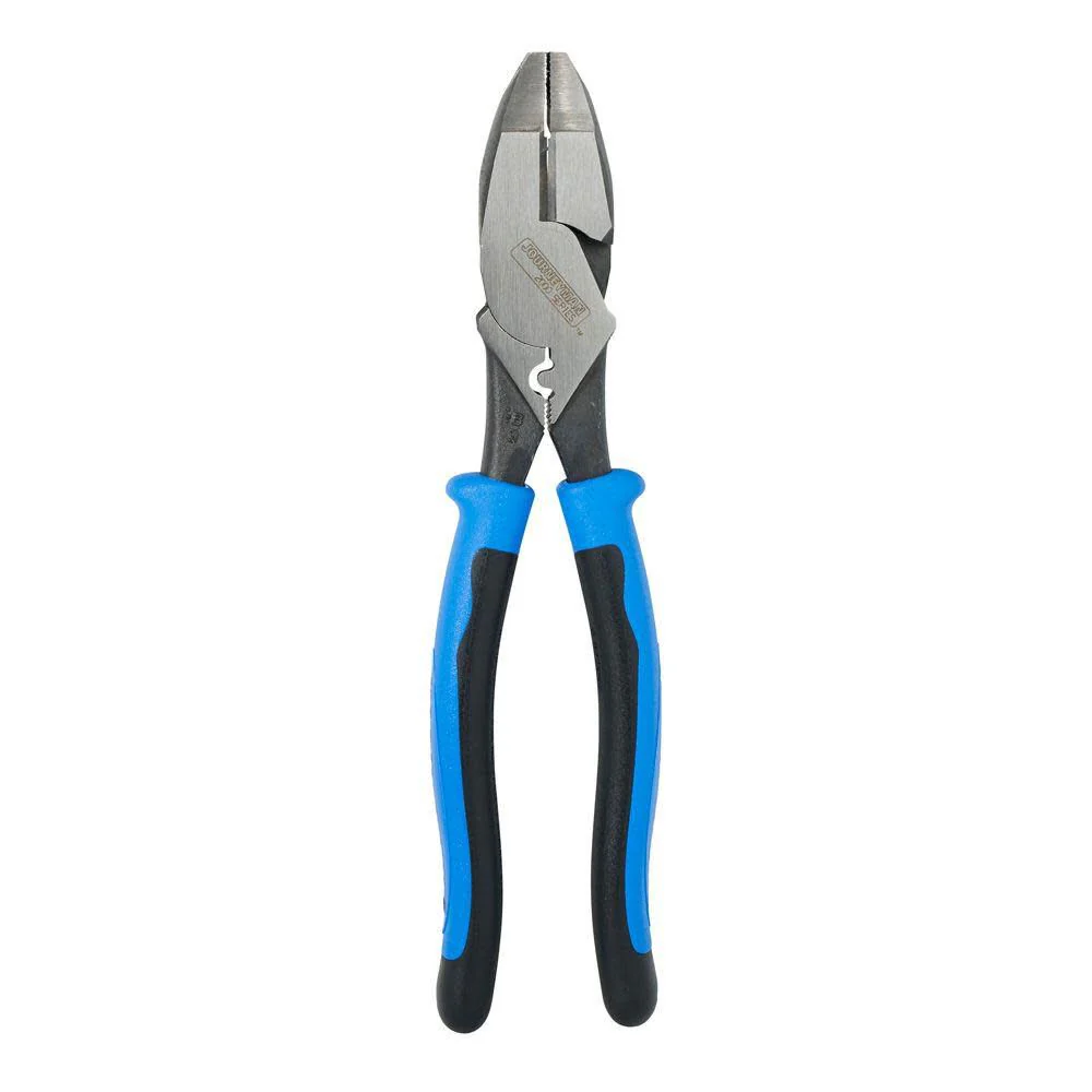 Klein Tools J2000-9NECRTP Side Cutter Linemans Pliers with Tape Pulling and Wire Crimping, High Leverage, 9-Inch - Image 7