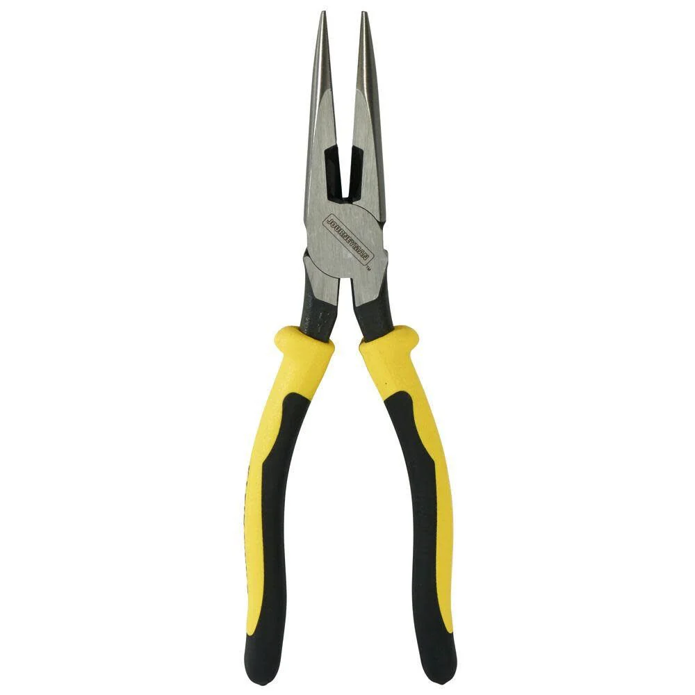 Klein Tools J203-8 8-Inch Needle Nose Pliers, Heavy Duty Cutting, Extended Handles, High Leverage, Induction Hardened with Hot-Riveted Joint - Image 8