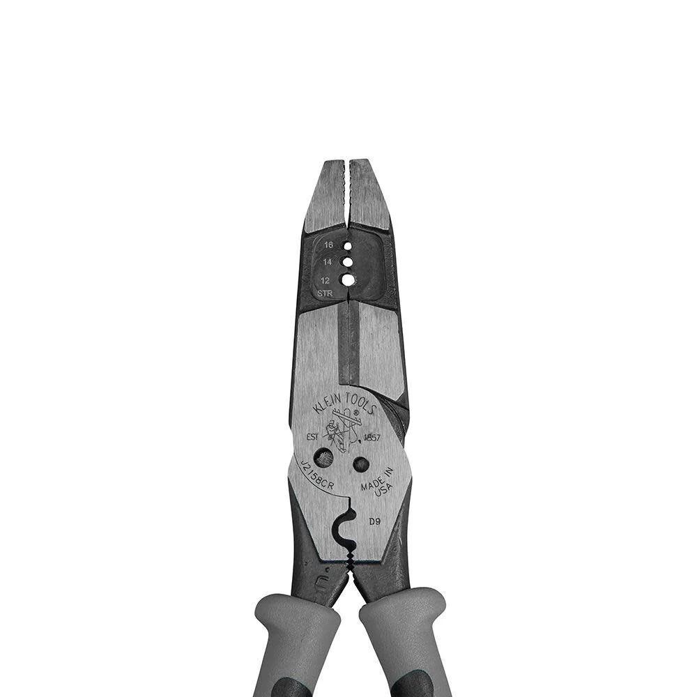 Klein Tools J215-8CR Multitool Pliers, Hybrid Multi Purpose Tool / Crimper, Wire Stripper, Bolt Shearing, Wire Grabbing, Twisting, Looping - Image 4