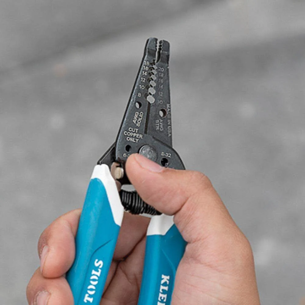 Klein Tools K11095 Klein-Kurve Wire Stripper and Cutter, for 8-18 AWG Solid and 10-20 AWG Stranded Wire - Image 4