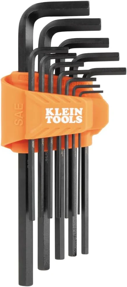 Klein Tools LS12 L-Style Long Hex Key Set, SAE, 12-Piece - Image 4