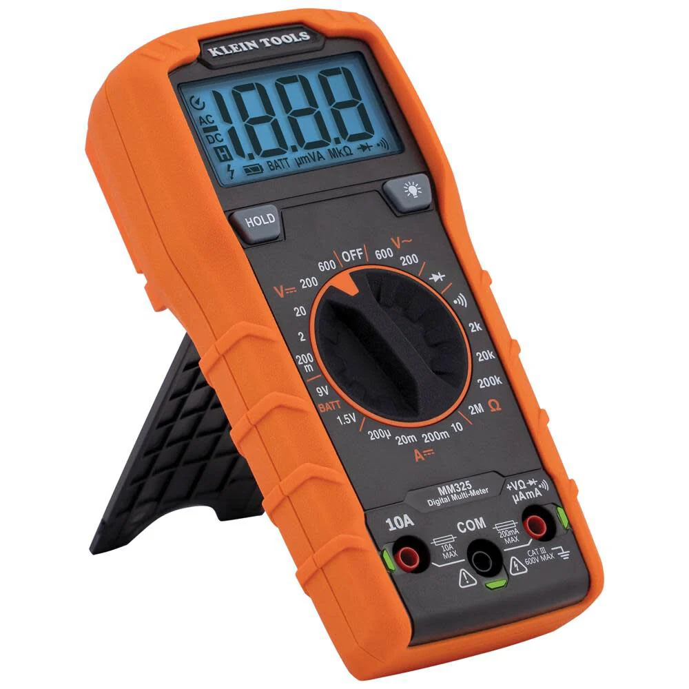 Klein Tools MM325 Multimeter, Digital Manual-Ranging 600V AC/DC Voltage Tester, Tests Batteries & NCVT1P Voltage Tester, Non-Contact Voltage Detector Pen, 50V to 1000V AC - Image 9