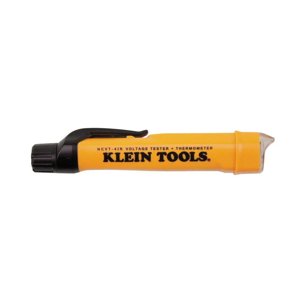 Klein Tools NCVT-4IR Non-Contact Volt Tester, 12 - 1000V AC Pen with IR Thermometer -22 to 482 deg F, LED and Audible Alarms, Pocket Clip - Image 5
