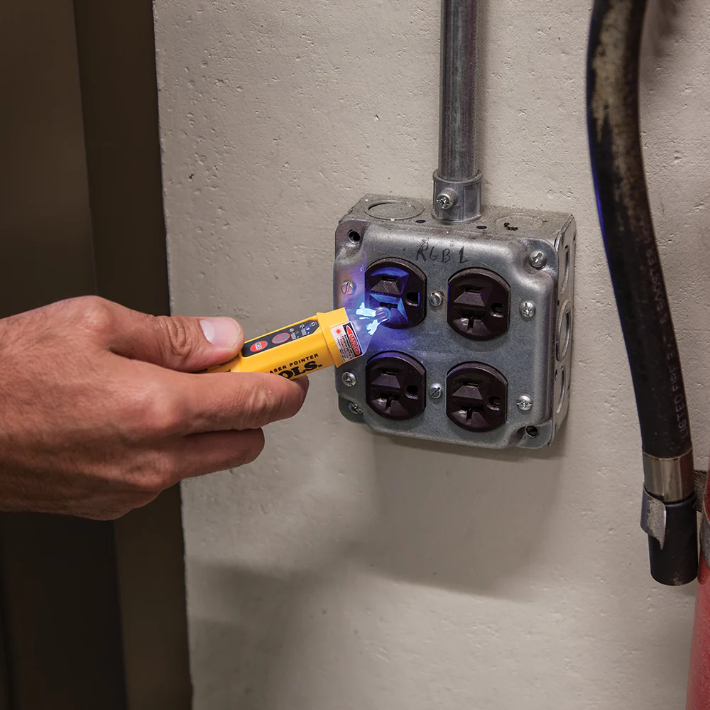 Klein Tools NCVT5KIT Electrical Tester Kit with Dual-Range Non Contact Voltage Tester with Laser Pointer and GFCI Receptacle Tester - Image 3