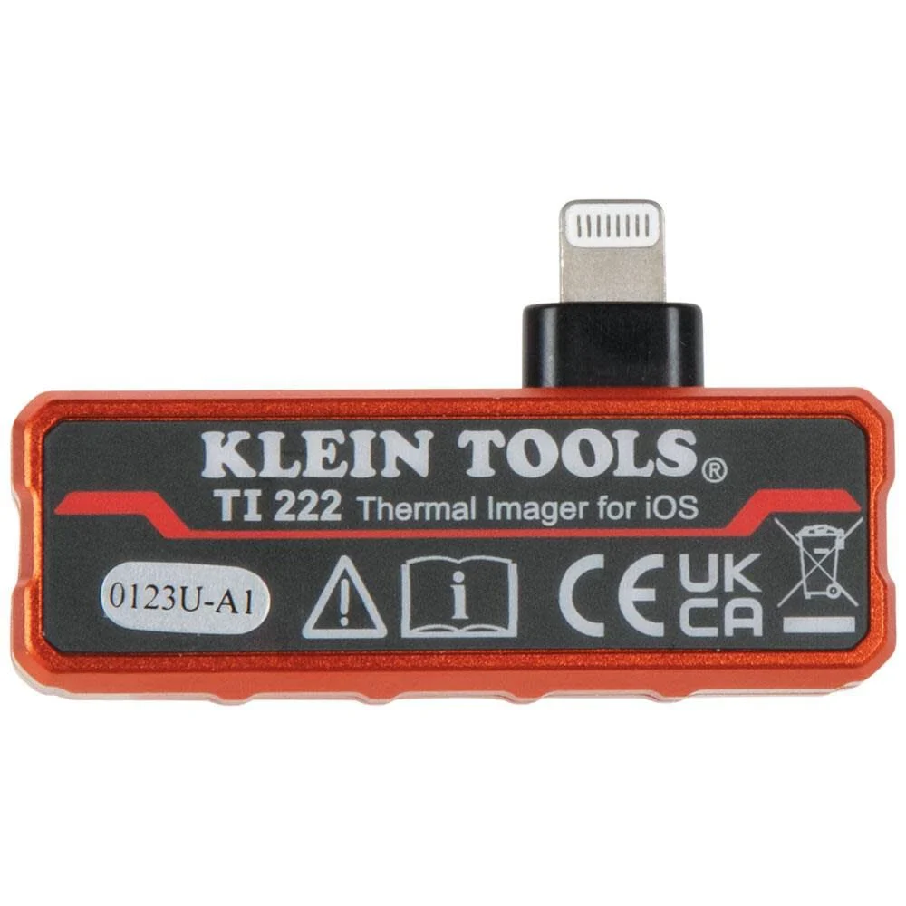 Klein Tools TI222 Thermal Imager for IPhone and all iOS Devices, Thermal Imaging Camera, 10,800 Pixels, Three Color Palettes, High/Low Temperatures - Image 7